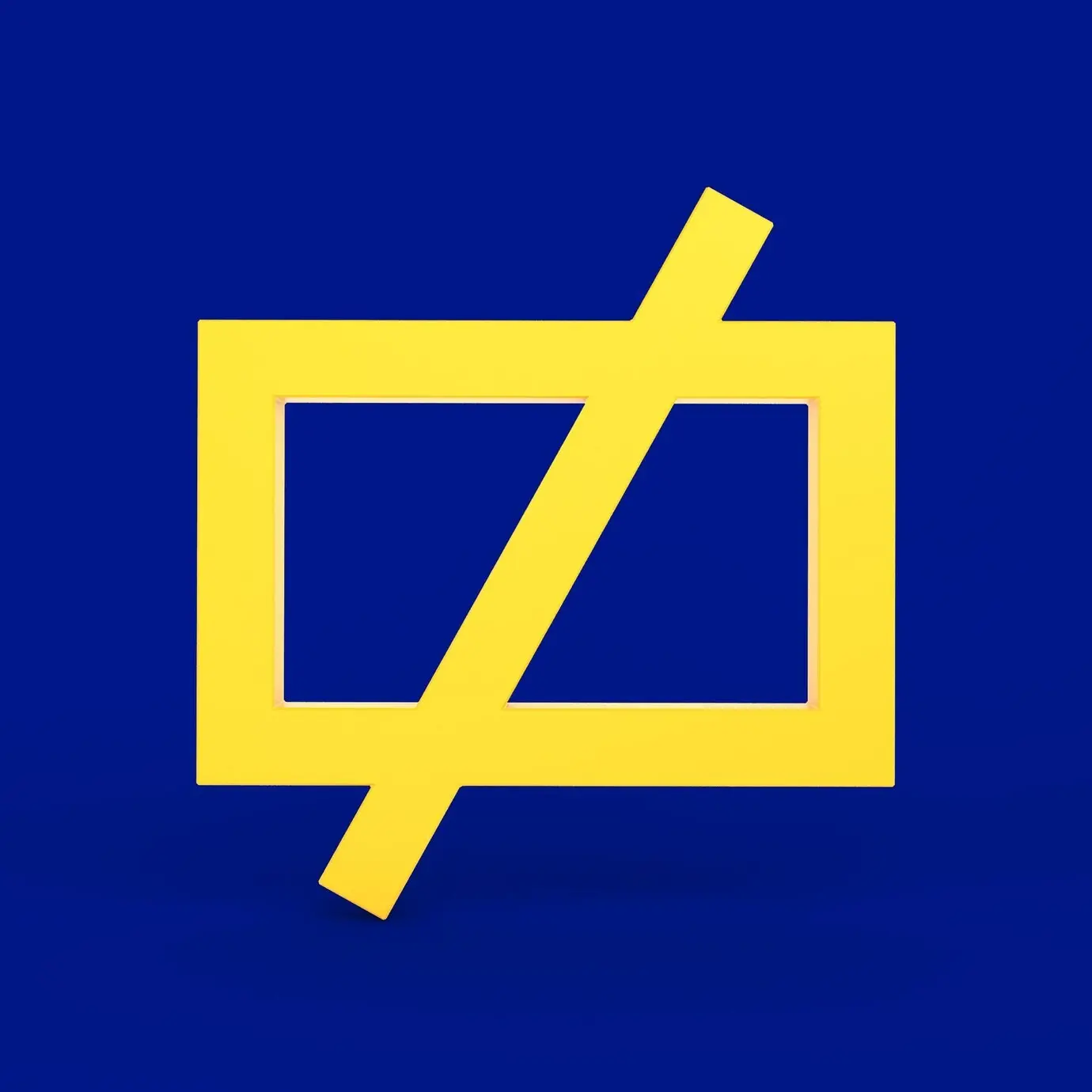 Front view of an empty battery